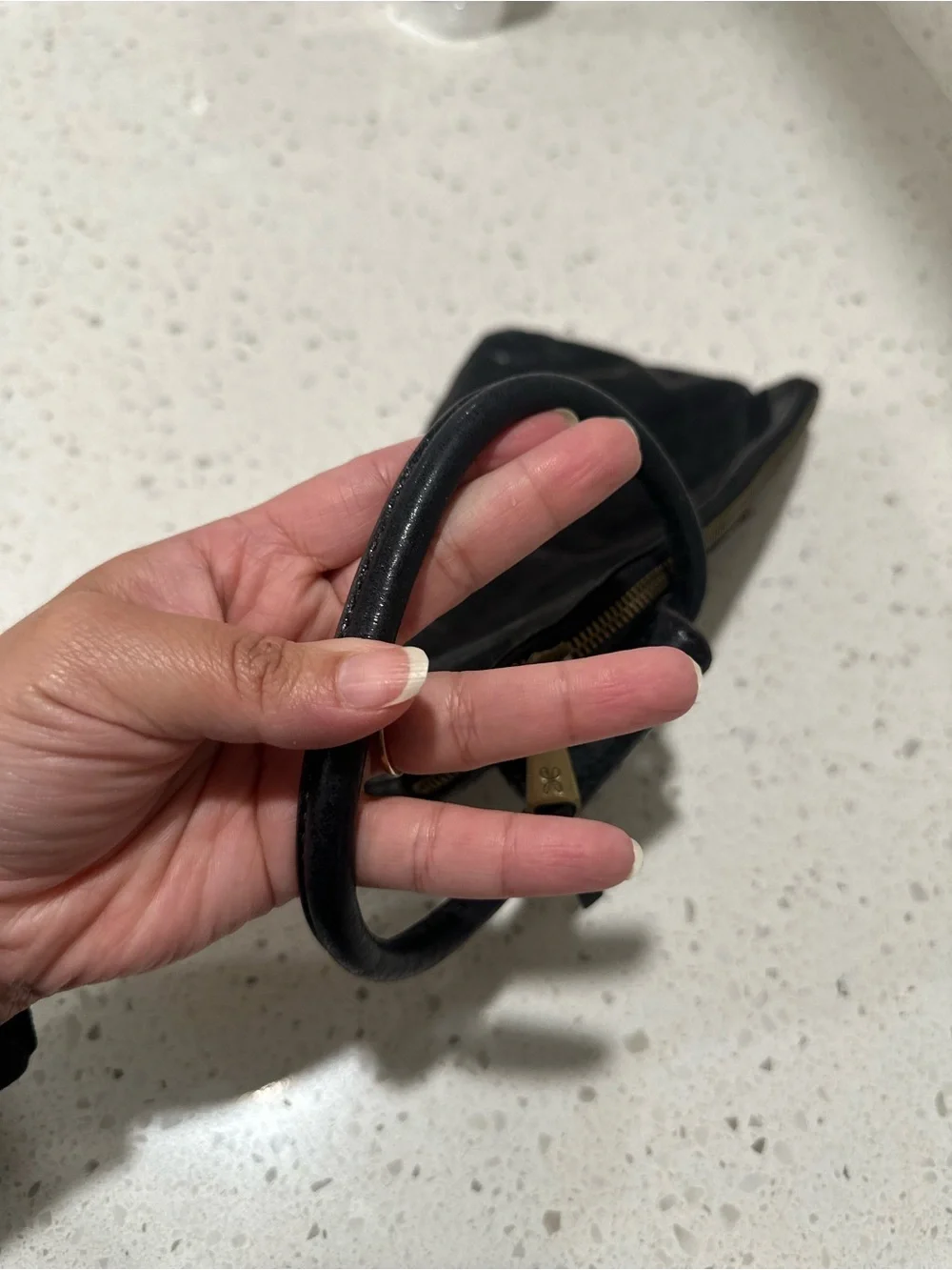 HOBO Black 100% Leather Wristlet Pouch Wallet